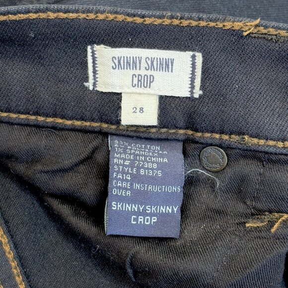 Madewell Black Skinny Skinny Crop Jeans in Tempest Wash, 28 - Picture 7 of 9